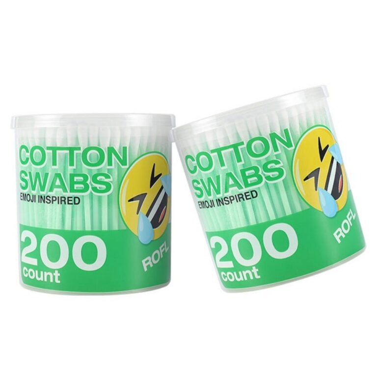 Paper Stick Cotton Swabs Colored plastic swab cotton