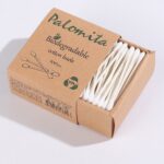 Paper Stick Cotton Swabs Disposable Qtips Paper Stick Cotton Ear Buds in Kraft Paper Box