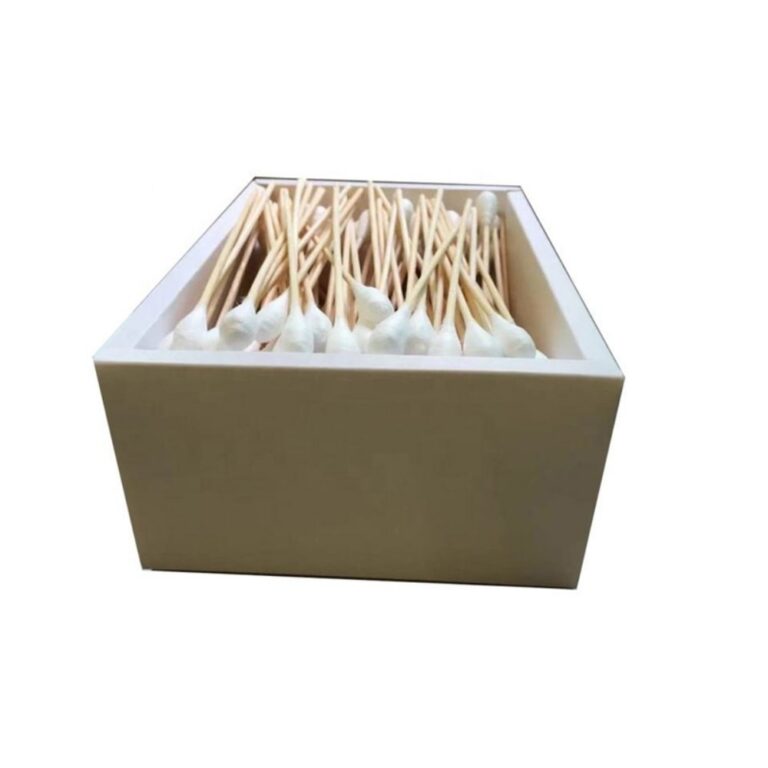 Wood & Bamboo Stick Cotton Swabs Cotton Swabs for Pet Oral Cleaning
