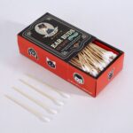 Wood & Bamboo Stick Cotton Swabs Long Cotton Swabs for Ear Care, Cleansing & Healthy Personal Care Products